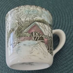 Johnson Brothers Mug with Red and Green Design
